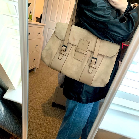 Gucci vintage Beige Suede/Leather bag - Picture 1 of 16